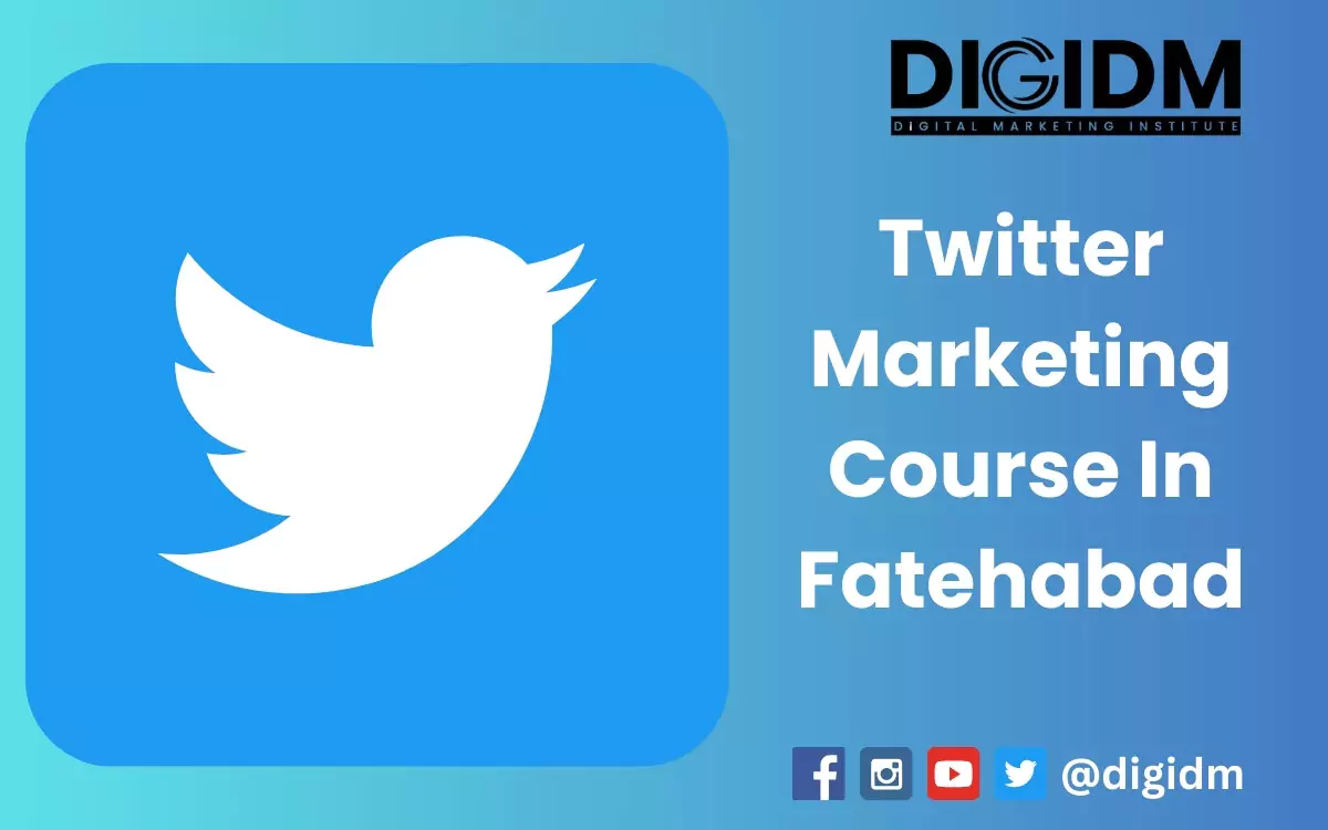 Twitter Marketing Course in Fatehabad: DigiDM Institute